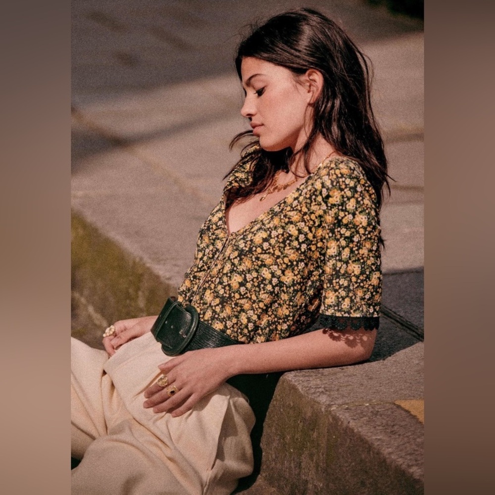 Sezane Celia T-shirt in Blossom Small